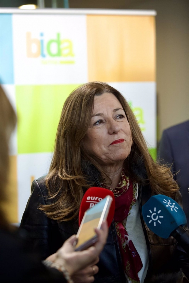 La consejera de Desarrollo Educativo y Formación Profesional, María del Carmen Castillo, en Santa Fe (ESTHER LOBATO/EUROPA PRESS)