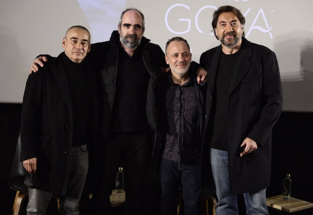 Los actores Eduard Fernández, Luis Tosar, Javier Gutiérrez y Javier Bardem, nominados al Goya 2022 al mejor actor protagonista, intervienen en un coloquio, en La Academia de Cine (EDUARDO PARRA/EUROPA PRESS) Los actores Eduard Fernández, Luis Tosar, Javier Gutiérrez y Javier Bardem, nominados al Goya 2022 al mejor actor protagonista, intervienen en un coloquio, en La Academia de Cine (EDUARDO PARRA/EUROPA PRESS)