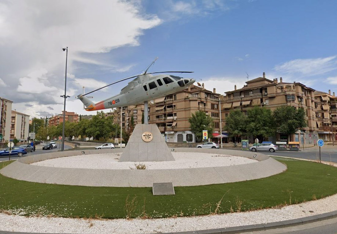 Rotonda del helicóptero en Granada capital (GOOGLE MAPS)