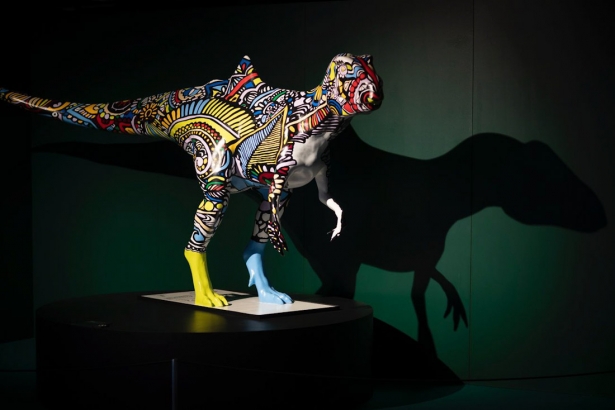 Uno de los dinosaurios de la muestra (ANTONIO L. JUÁREZ)