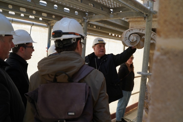 Visita a las obras de la Torre de la Catedral (ARZOBISPADO)