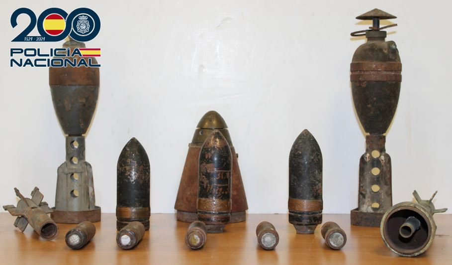 Artefactos hallados (POLICÍA NACIONAL)