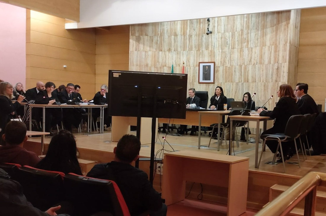 Vista por una macrocausa de estafa a la Seguridad Social este lunes en Caleta (EUROPA PRESS)