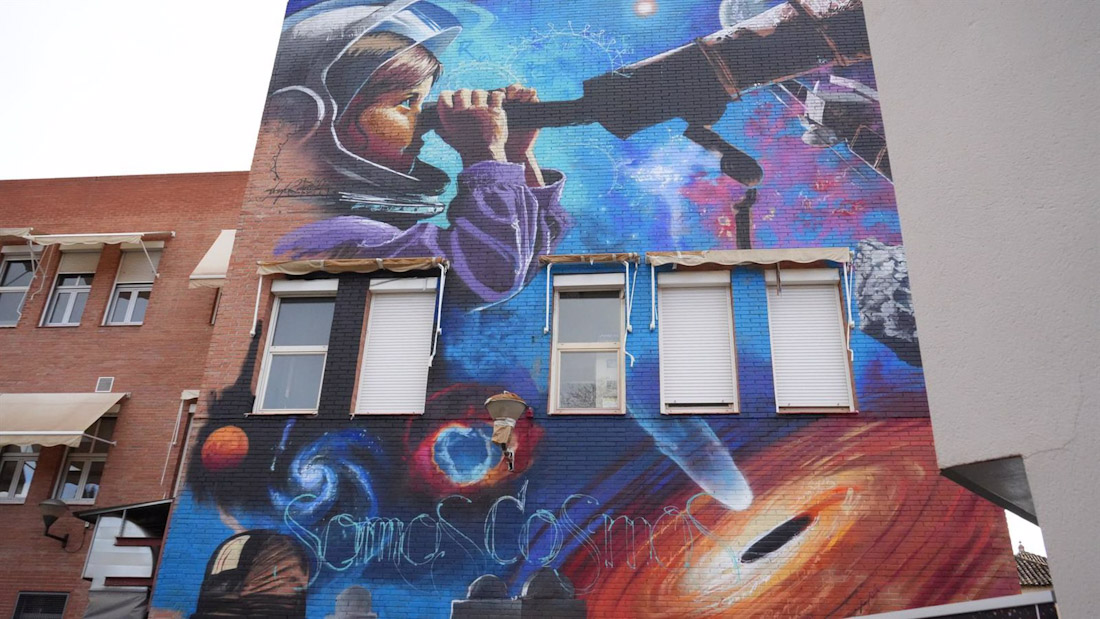 El IAA inaugura su 50 aniversario con una intervención artística de El Niño de las Pinturas (IAA-CSIC)