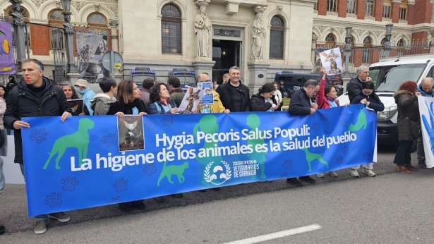 Un momento de la concentración