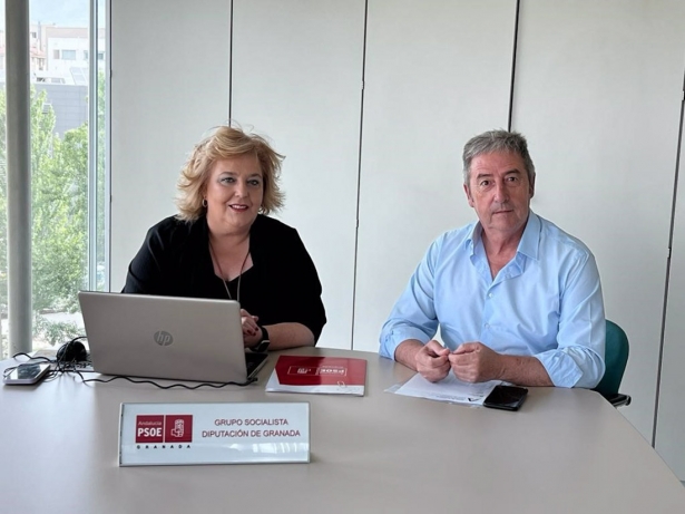 Los diputados del PSOE en la Diputación de Granada Fátima Gómez y Manuel Martínez, en imagen de archivo (PSOE)