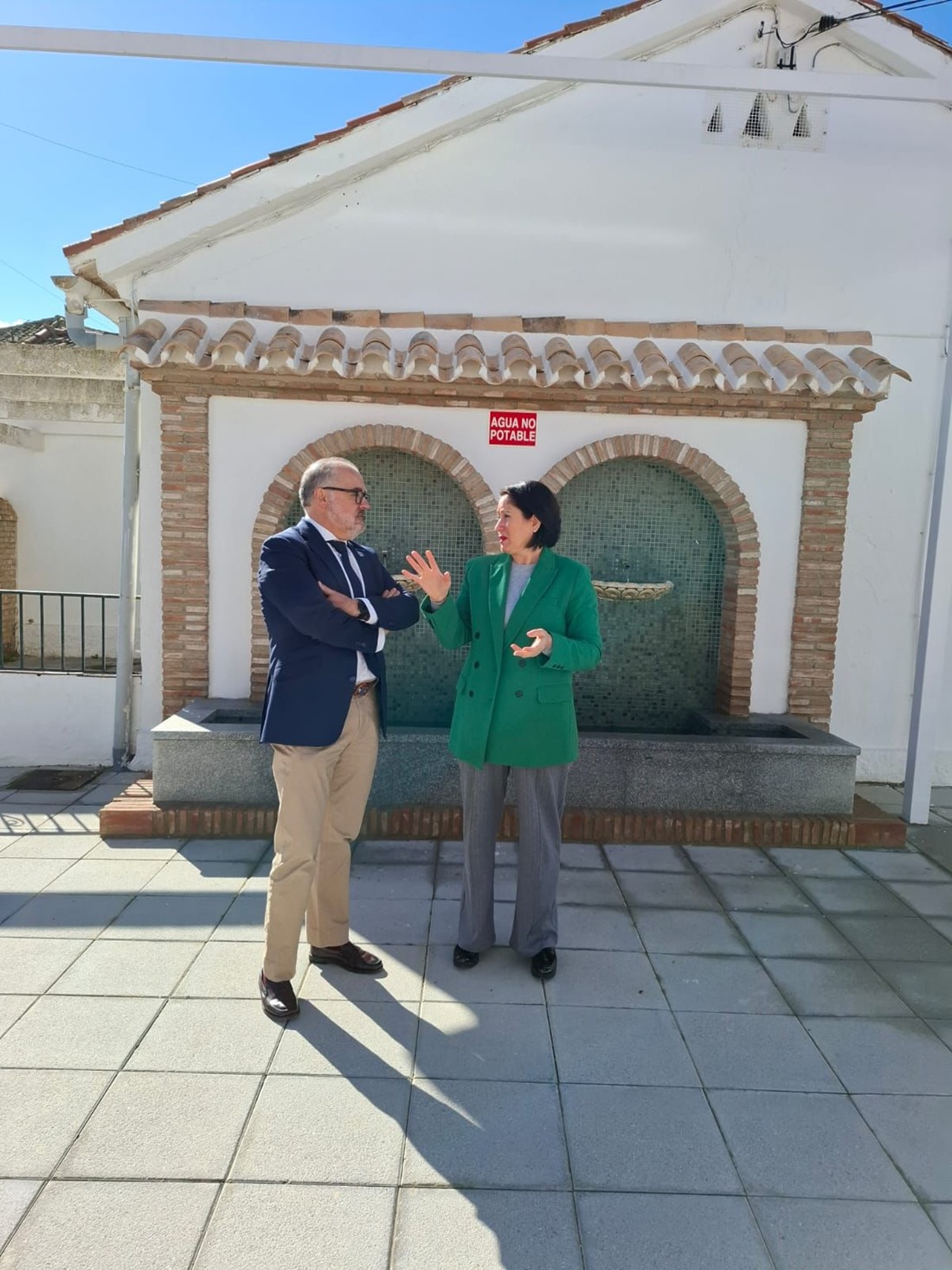 Imagen de la visita a Agrón (JUNTA)