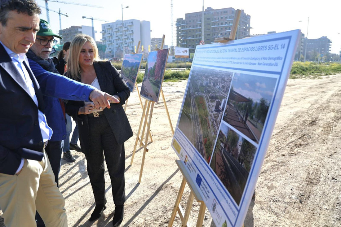 Inicio de las obras en el parque de las familias 