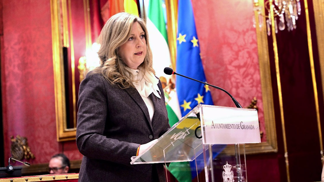 La portavoz municipal de Vox, Beatriz Sánchez Agustino (VOX)