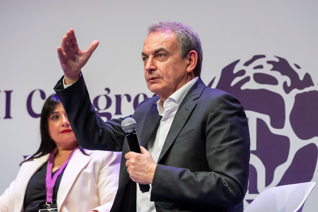 José Luis Rodríguez Zapatero en el II Congreso Internacional Feminista Ciudad de Armilla (AYTO. ARMILLA)