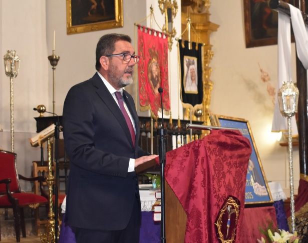 Javier Milena durante el pregón 