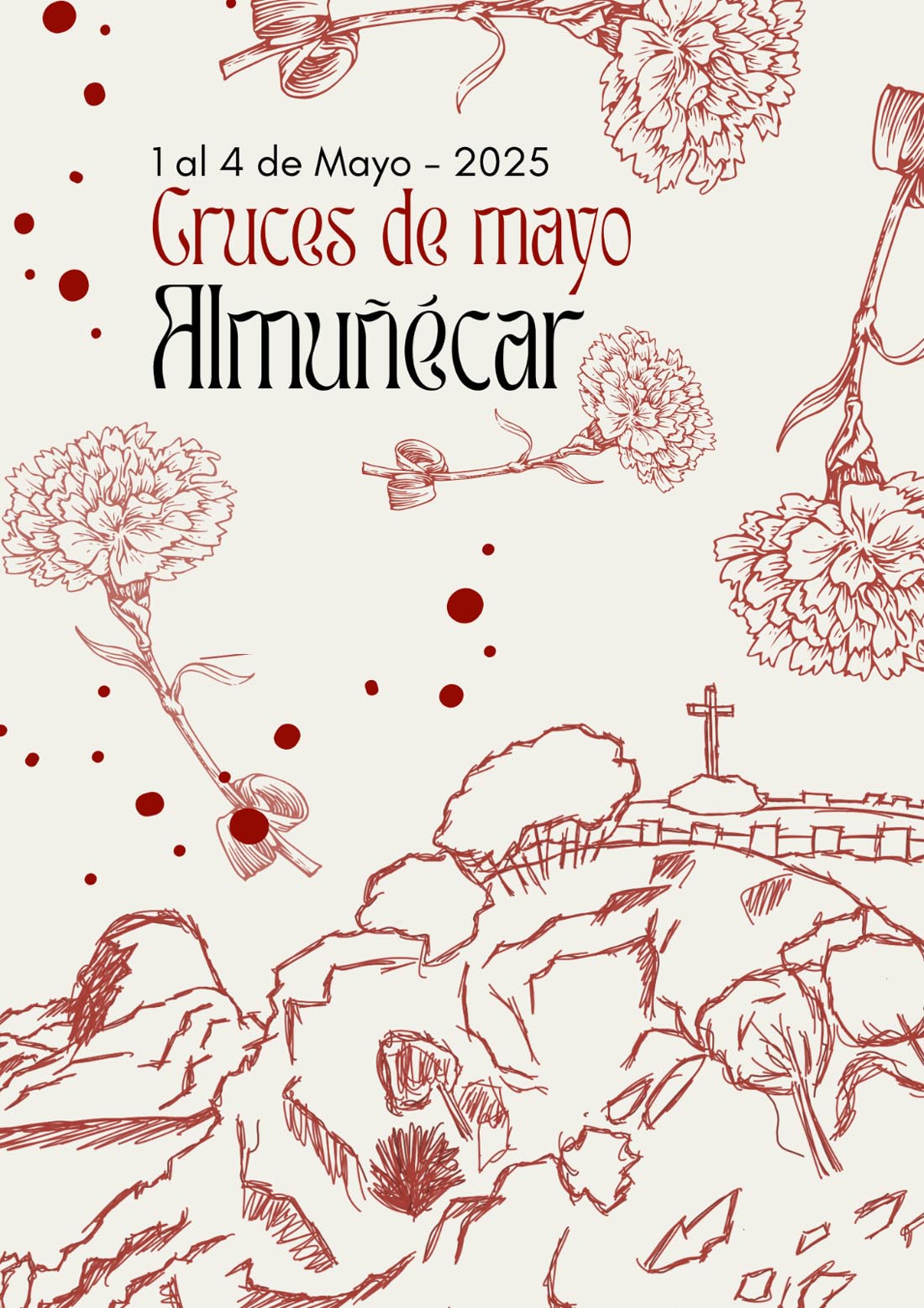 Cartel de las Cruces de Mayo en Almuñecar