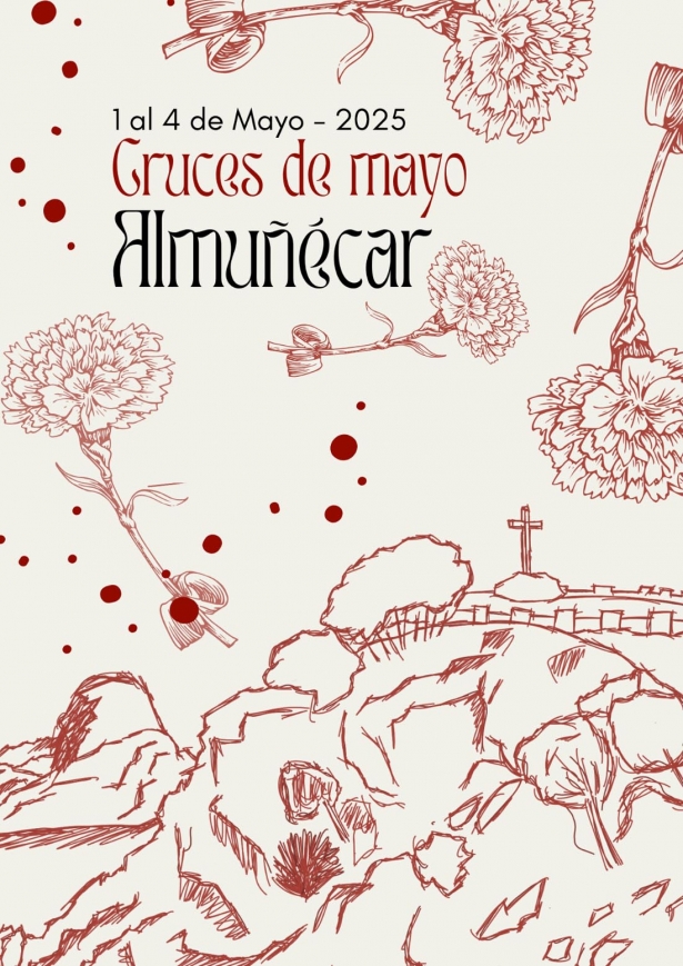 Cartel de las Cruces de Mayo en Almuñecar