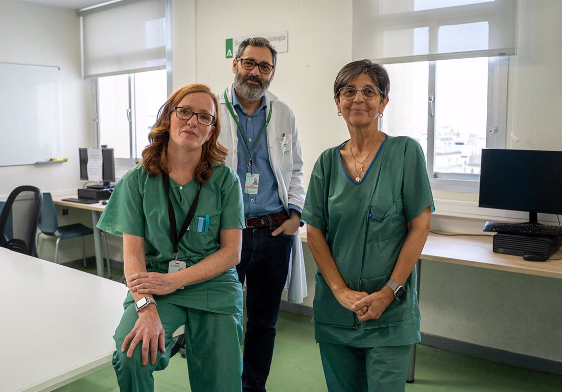 Parte del equipo de la unidad de Hipertensión y Riesgo Vascular del Hospital Universitario Virgen de las Nieves