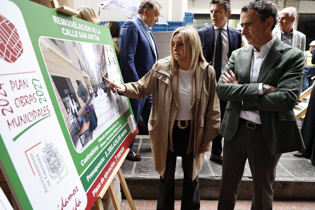 Visita a las obras de la Calle San Antón (AYTO. GRANADA)