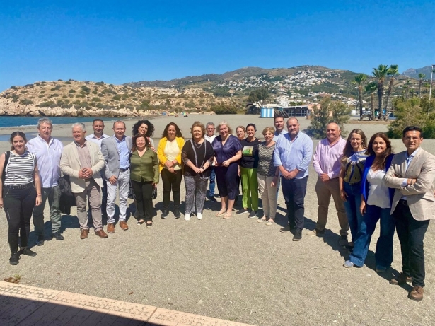 Miembros Del Grupo Socialista En La Diputación De Granada Junto A Alcaldes Y Alcaldesas De La Costa Granadina - (PSOE)