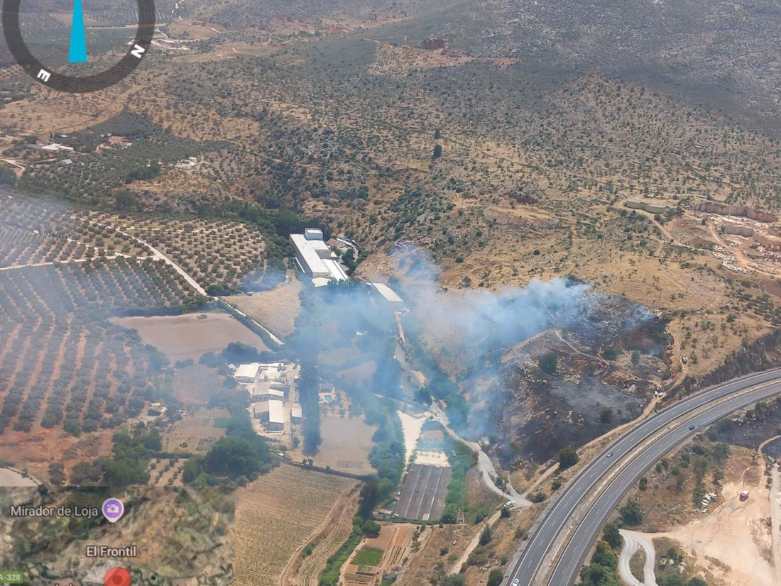 Área Afectada Por El Incendio Forestal (INFOCA)