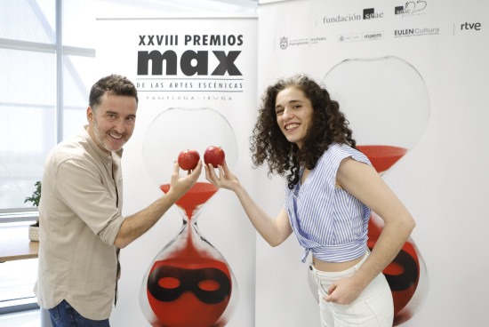 el actor Juan Vinuesa y la coreógrafa y bailarina Sara Jiménez.(J.A: DE LAMADRID / FUNDACIÓN SGAE) 