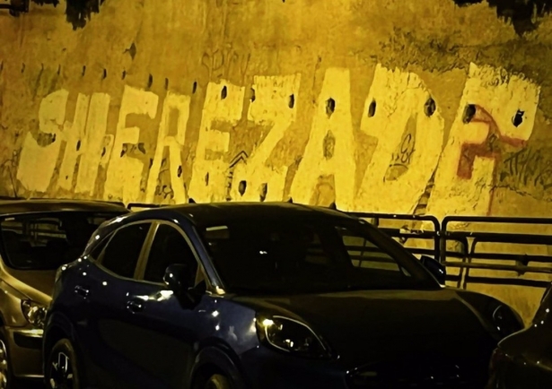 Pintada de grandes dimensiones en el parque municipal del Agua, en el barrio del Albaicín (PERFIL DE LA POLICÍA LOCAL EN LA RED SOCIAL X)