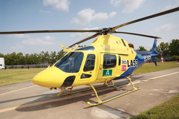 Helicóptero perteneciente a la Agencia de Emergencia de Andalucía en imagen de archivo (ROCÍO RUZ - EUROPA PRESS)