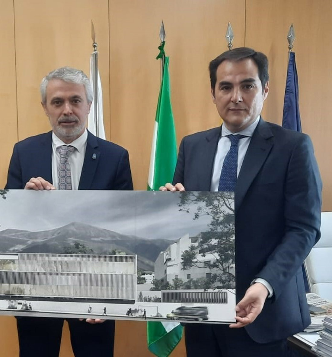 Imagen de archivo de la presentación del proyecto de la nueva sede judicial de Órgiva (JUNTA DE ANDALUCÍA)
