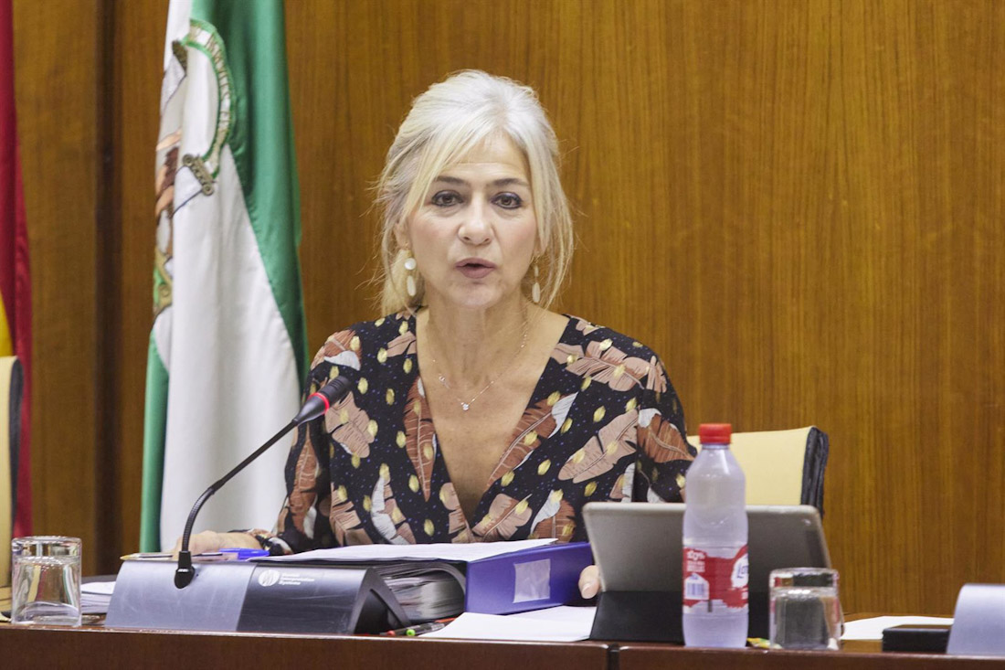 Patricia del Pozo, en imagen de archivo en el Parlamento de Andalucía (JOAQUIN CORCHERO - EUROPA PRESS)