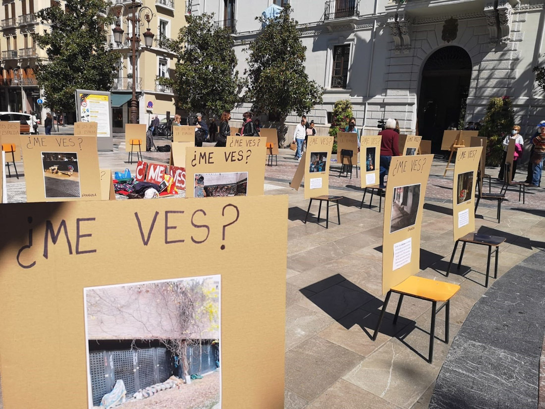 Concentración de la plataforma `La calle mata`, en imagen de archivo (PLATAFORMA LA CALLE MATA)