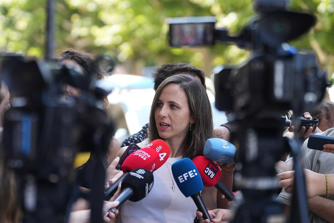 La secretaria general de Podemos, Ione Belarra (DAVID ZORRAKINO - EUROPA PRESS)