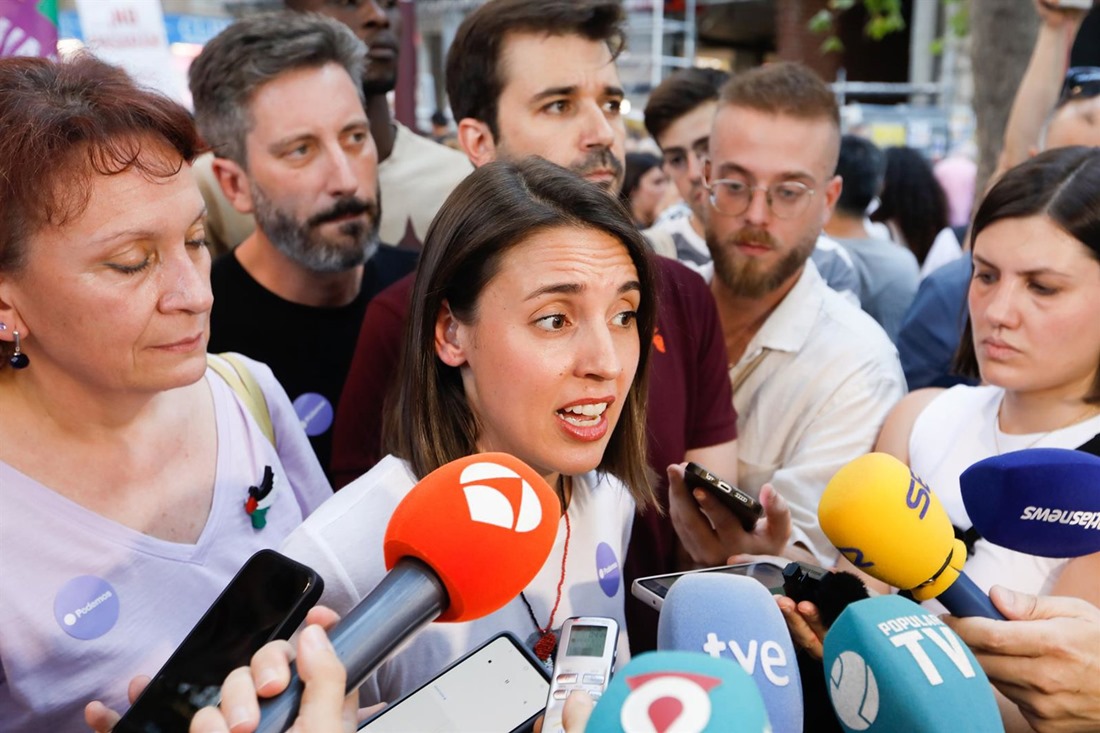 Eurodiputada de Podemos Irene Montero (EDU BOTELLA/EUROPA PRESS)