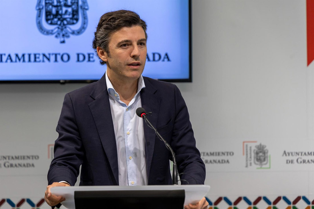 El portavoz del equipo de gobierno local de Granada, Jorge Saavedra (PP)