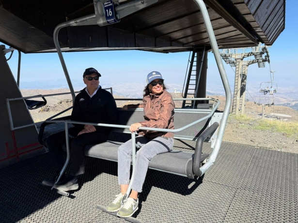La consejera de Fomento, Rocío Díaz, en su visita a Sierra Nevada el 1 de agosto de 2025. (JUNTA DE ANDALUCIA)