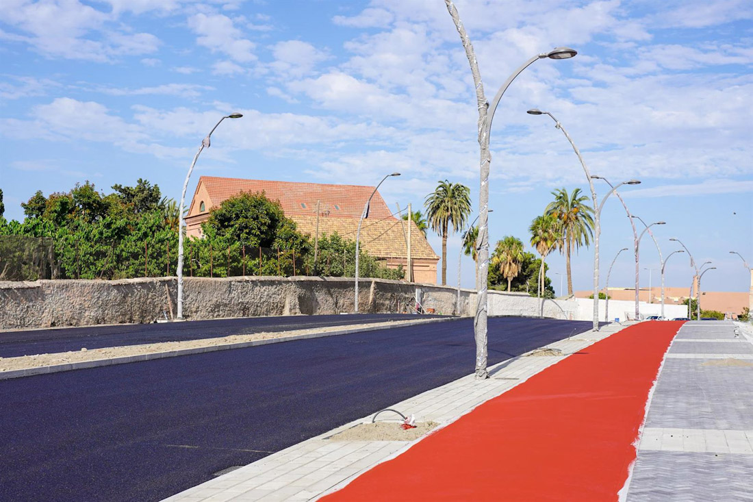 Imagen tras las obras de ampliación del Camino de las Ventillas, en Motril (AYUNTAMIENTO DE MOTRIL)
