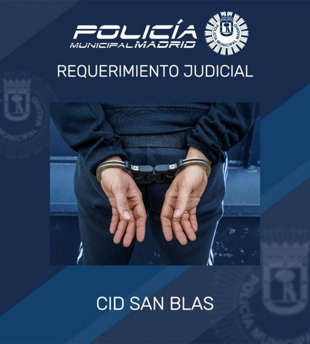 Detenido por requerimiento judicial (POLICÍA MUNICIPAL DE MADRID) Detenido por requerimiento judicial (POLICÍA MUNICIPAL DE MADRID)