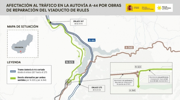 Croquis de las obras del viaducto de Rules (MINISTERIO DE TRANSPORTES)