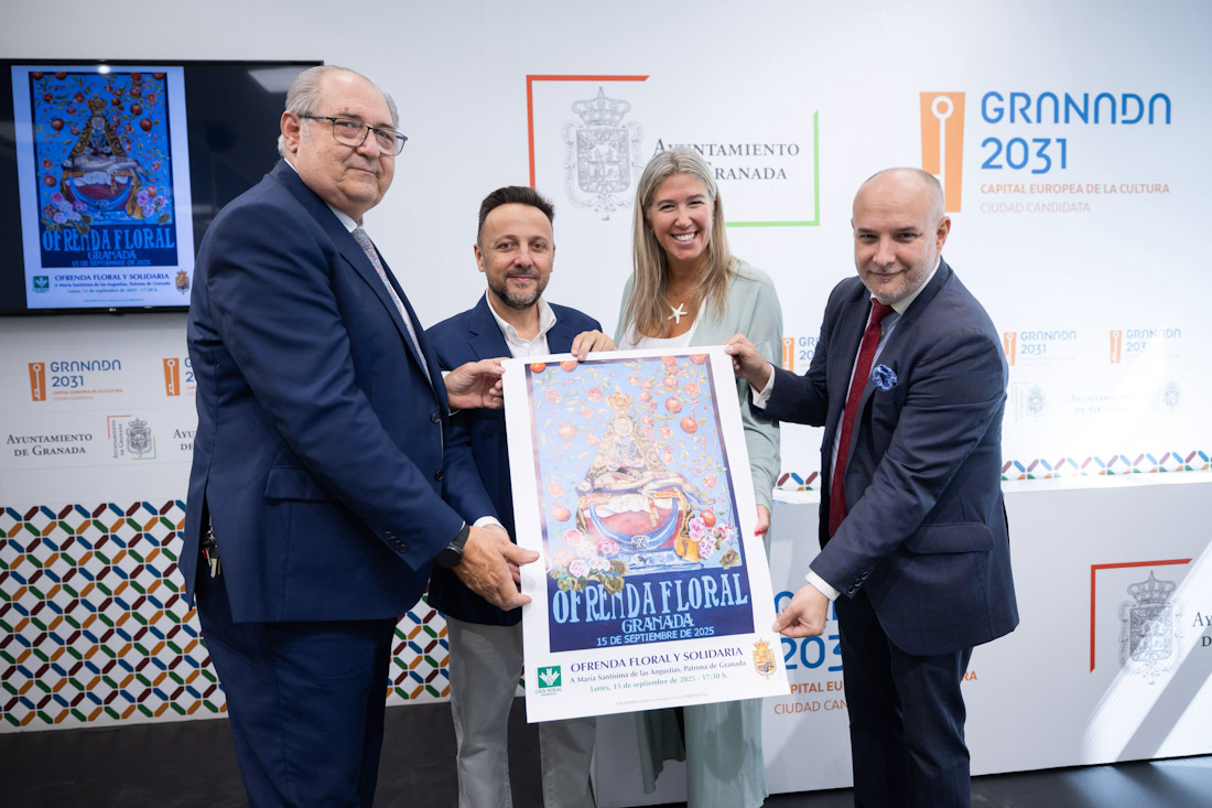 Presentación de la ofrenda floral (AYTO. GRANADA)