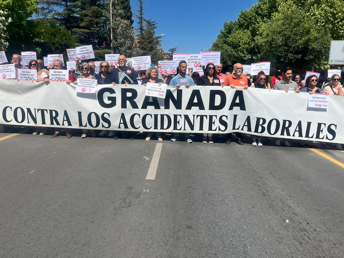 Concentración contra los accidentes laborales (CCOO)