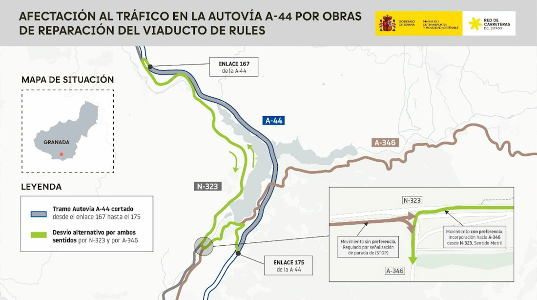 Croquis de las obras del viaducto de Rules (MINISTERIO DE TRANSPORTES)