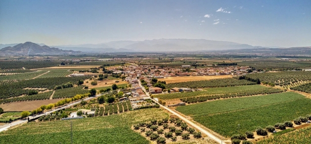 Vista aérea de Escóznar (AYTO. ÍLLORA)