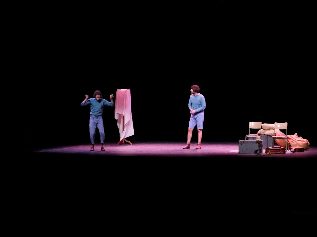 Un momento de la obra representada ayer por la compañía argentina Sutottos (TEATRO HUMOR SANTA FE)