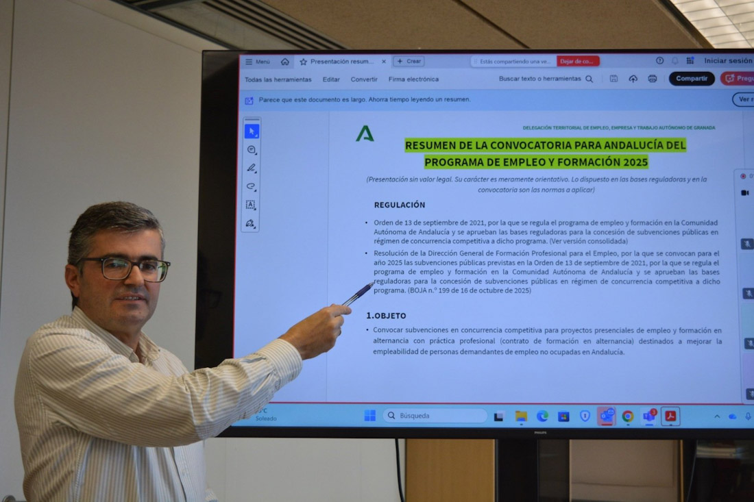 El delegado territorial de Empleo de la Junta en Granada, Javier Martín Cañizares. (JUNTA DE ANDALUCÍA)