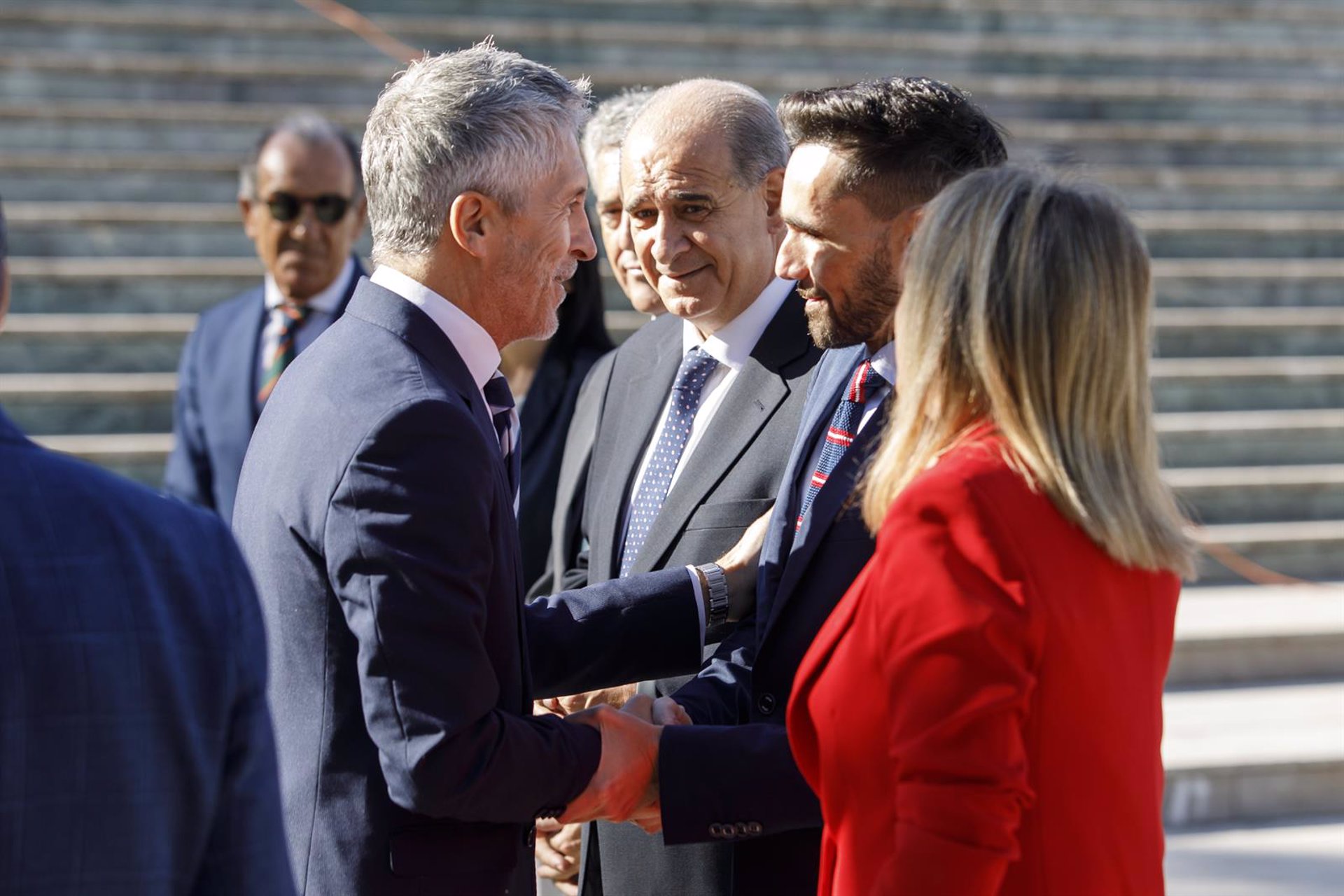 Fernando García Marlaska en una visita a Granada (ALEX CÁMARA/EUROPA PRESS)
