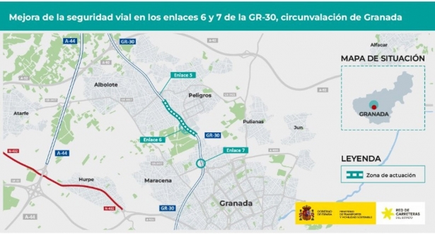 Ubicación del tramo objeto de mejora (MINISTERIO DE TRANSPORTES Y MOVILIDAD SOSTENIBLE)