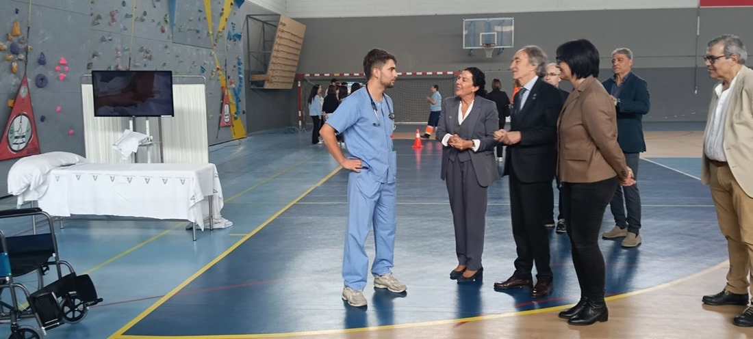 Visita al IES Pedro Jiménez Montoya con motivo de la jornada de concienciación (JUNTA)