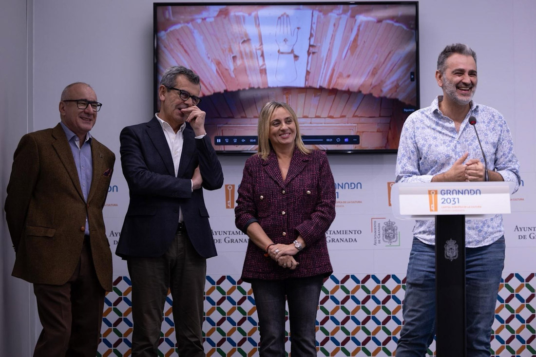 La alcaldesa de Granada, Marifrán Carazo, en la presentación del programa de actividades con motivo del Día Mundial del Patrimonio (AYUNTAMIENTO DE GRANADA)