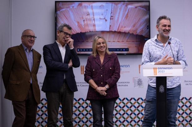 La alcaldesa de Granada, Marifrán Carazo, en la presentación del programa de actividades con motivo del Día Mundial del Patrimonio (AYUNTAMIENTO DE GRANADA)