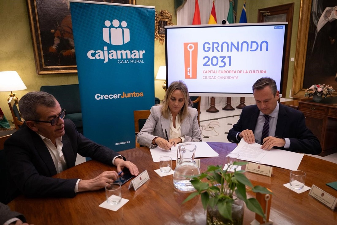 Cajamar apoya el proyecto de Granada 2031 con un convenio para impulsar proyectos culturales y sociales (AYUNTAMIENTO DE GRANADA)