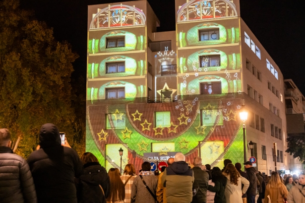 Videomapping en el edificio de la Caja Rural (CAJA RURAL)