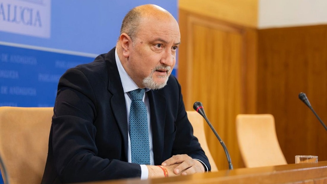 El portavoz adjunto del Grupo Parlamentario Vox Andalucía, Ricardo López Olea (VOX)