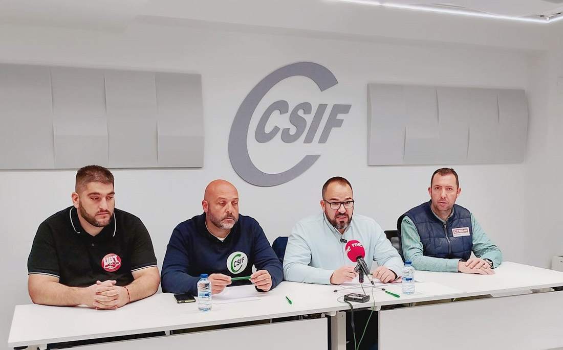 Rueda de prensa del comité de empresa de Rober (CSIF)