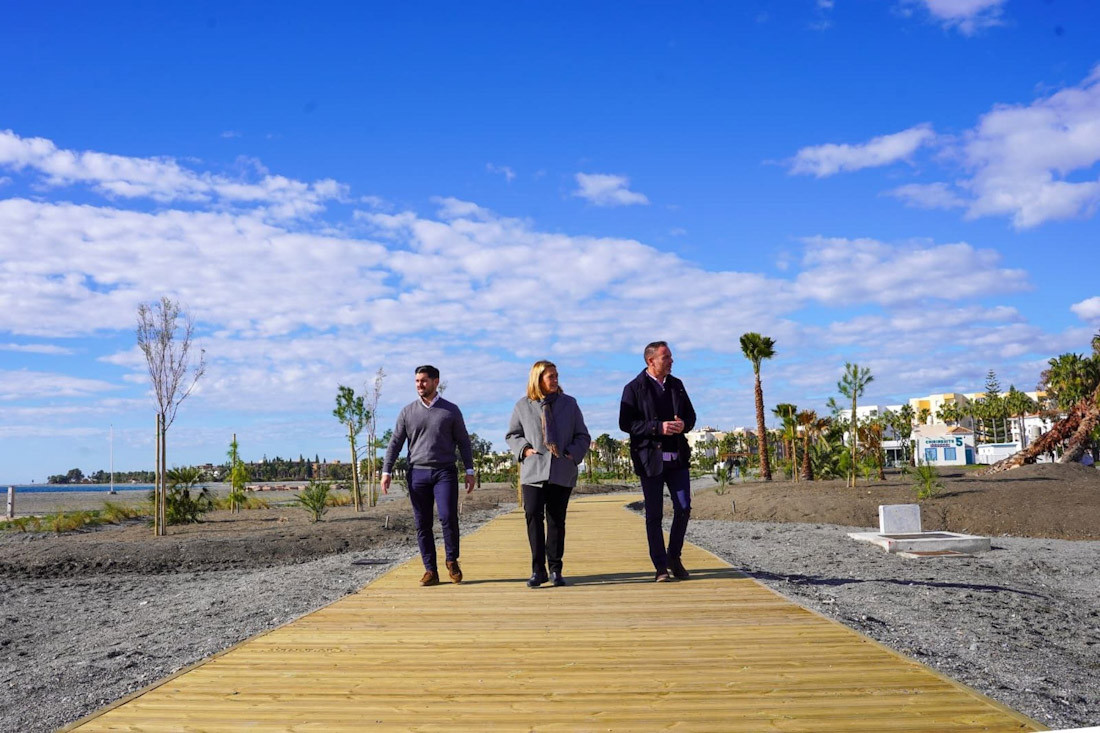 Finaliza la primera fase de la Senda Litoral en la Playa del Cable de Motril. (AYUNTAMIENTO DE MOTRIL)